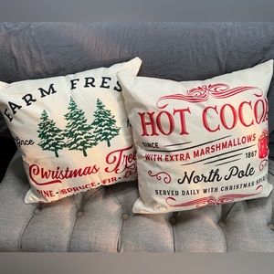 Holiday Pillows w/ Extra Covers